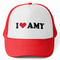 I LOVE AMY hats