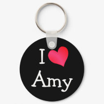 I Love Amy keychains by definingyou I Love Amy keychains