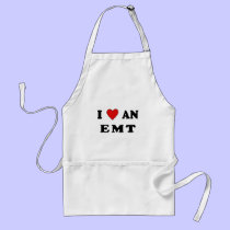 I Love An EMT aprons
