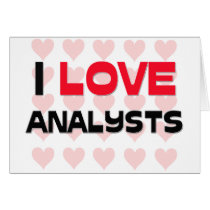 I LOVE ANALYSTS cards by professions I LOVE ANALYSTS cards
