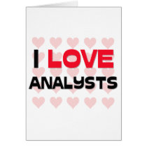 I LOVE ANALYSTS cards by professions I LOVE ANALYSTS cards