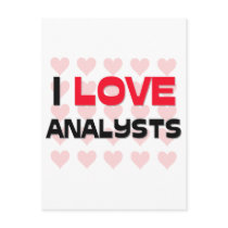 I LOVE ANALYSTS postcards