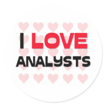 I LOVE ANALYSTS stickers
