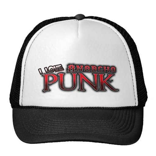 I Love Anarcho PUNK music Hat