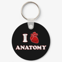 i love anatomy keychains