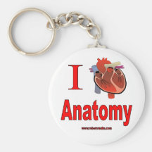 I Love Anatomy Keychains