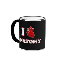 i love anatomy coffee mugs