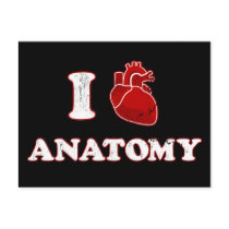 i love anatomy postcards