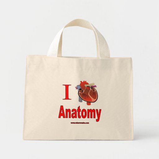 I Love Anatomy Tote Bags
