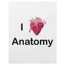 I Love Anatomy with human heart! flyers by WellnessJunkie I Love Anatomy with human heart! flyers