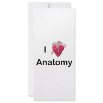 I Love Anatomy with human heart! rack cards by WellnessJunkie I Love Anatomy with human heart! rack cards