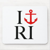 I Love (Anchor) RI Mouse Pad