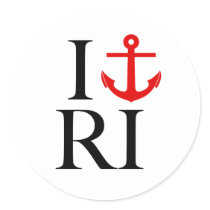 I Love (Anchor) RI stickers by StateHood I Love (Anchor) RI stickers