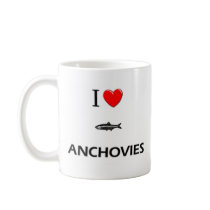 I Love Anchovies Mugs