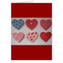 I Love and Heart Cookies Greeting Cards