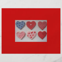 I Love and Heart Cookies Flyers