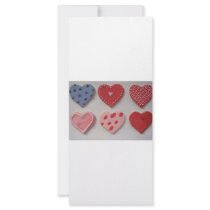 I Love and Heart Cookies Rack Cards