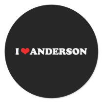 I LOVE ANDERSON STICKERS