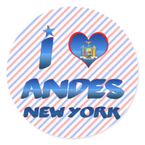 I love Andes, New York Stickers