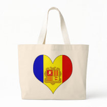 I Love Andorra Tote Bags