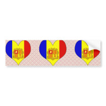 I Love Andorra Bumper Sticker