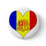 I Love Andorra Buttons