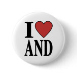 I Love Andorra Pinback Button