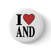 I Love Andorra Pinback Button