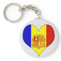 I Love Andorra Keychains