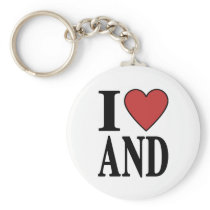 I Love Andorra Keychain