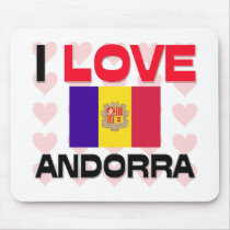 I Love Andorra Mouse Mat