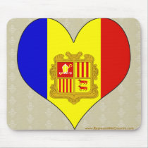 I Love Andorra Mouse Pad