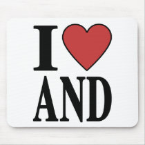 I Love Andorra Mouse Pad