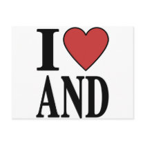 I Love Andorra Postcard