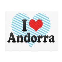 I Love Andorra Postcard