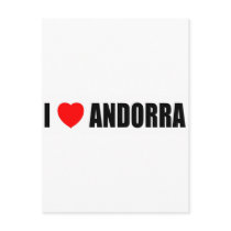 I Love Andorra Postcards