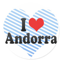 I Love Andorra Sticker
