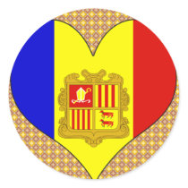I Love Andorra Stickers