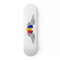 I Love Andorra -wings Custom Skate Board