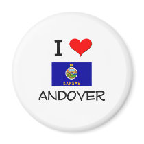 I Love ANDOVER Kansas Refrigerator Magnets