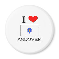 I Love Andover Massachusetts Magnets