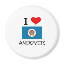 I Love Andover Minnesota Magnets