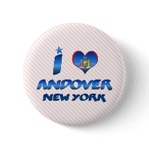 I love Andover, New York Pinback Button