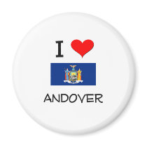 I Love Andover New York Fridge Magnets