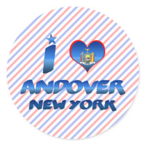 I love Andover, New York Round Sticker