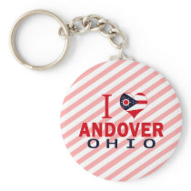 I love Andover, Ohio Key Chains