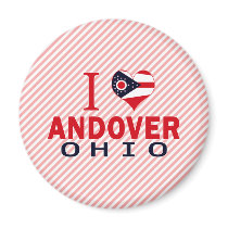 I love Andover, Ohio Refrigerator Magnets