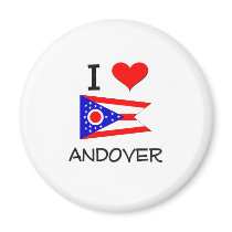 I Love Andover Ohio Magnets