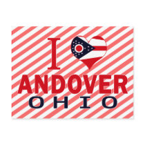 I love Andover, Ohio Postcard