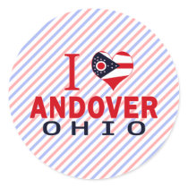 I love Andover, Ohio Sticker